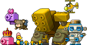 Some toy monsters from Ludibrium